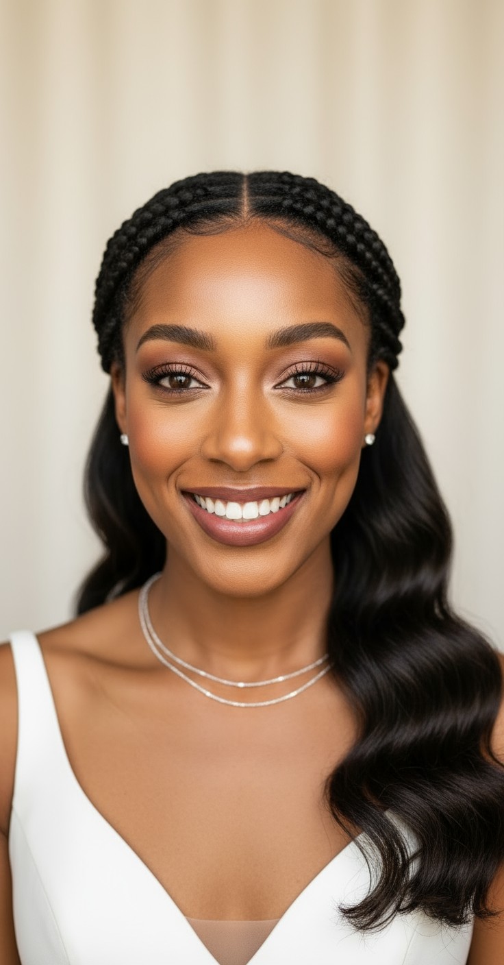 After Waterfall Hairstyle For Wedding